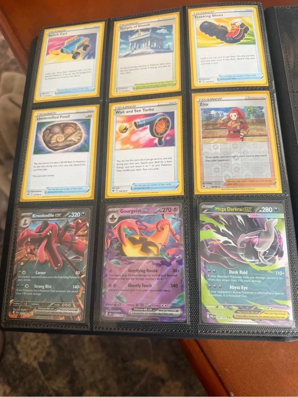 Pikachu Themed Black binder with Gold Accent astral radiance and others 180 card